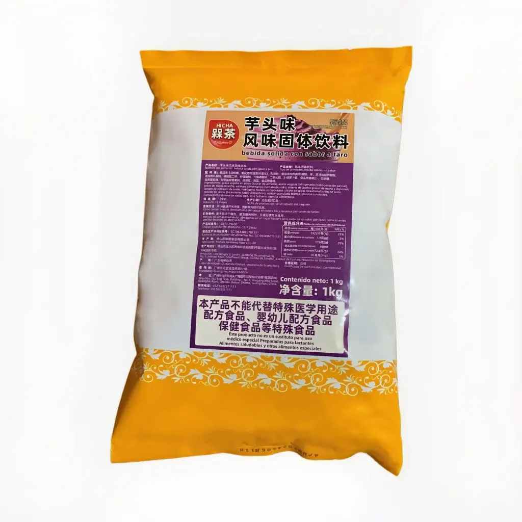 Base en Polvo para preparar bebidas sabor Taro (20 bolsas)