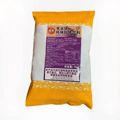 Base en Polvo para preparar bebidas sabor Taro (20 bolsas)